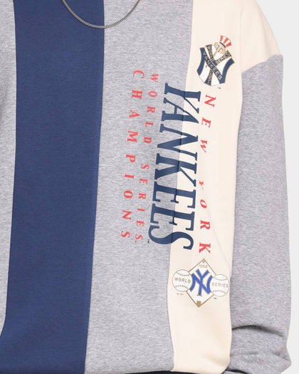 Majestic Athletic New York Yankees Vertical Panelled Crew Ensign Blue
