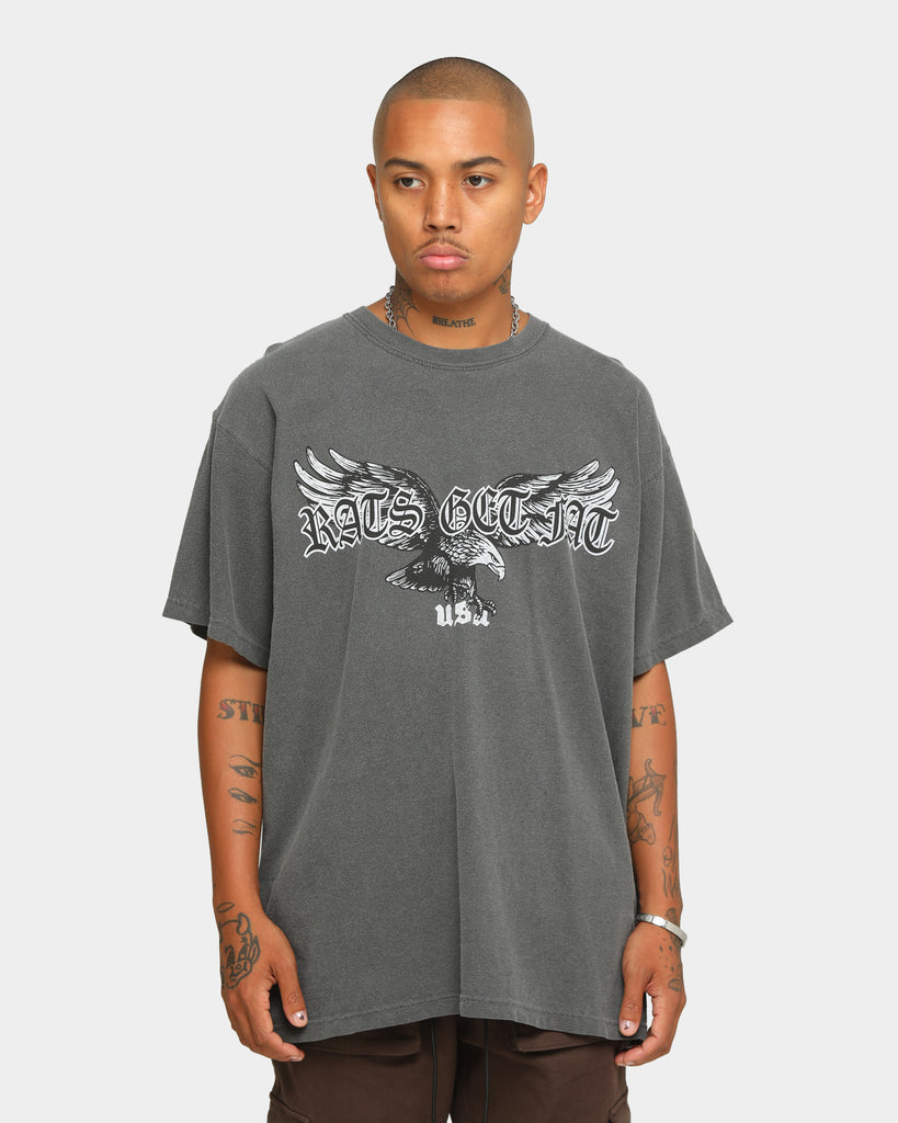 Rats Get Fat Metal Eagle Vintage T-Shirt Pepper | Culture Kings US
