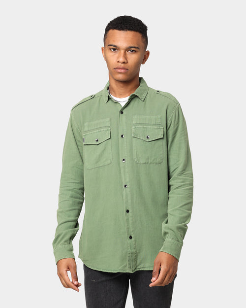 Dead Studios Nevada Long Sleeve Shirt Olive Green
