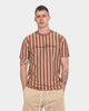 Carré Script Stripe Classique Short Sleeve T-Shirt Brown
