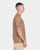 Carré Script Stripe Classique Short Sleeve T-Shirt Brown