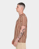 Carré Script Stripe Classique Short Sleeve T-Shirt Brown