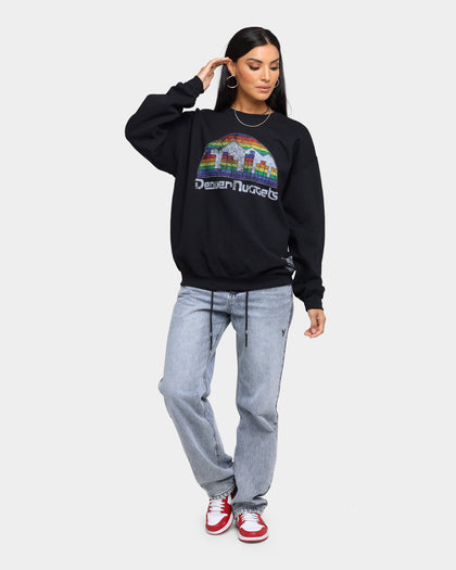 Mitchell & Ness Denver Nuggets Oversize XL Logo Crew Sweat Vintage Black