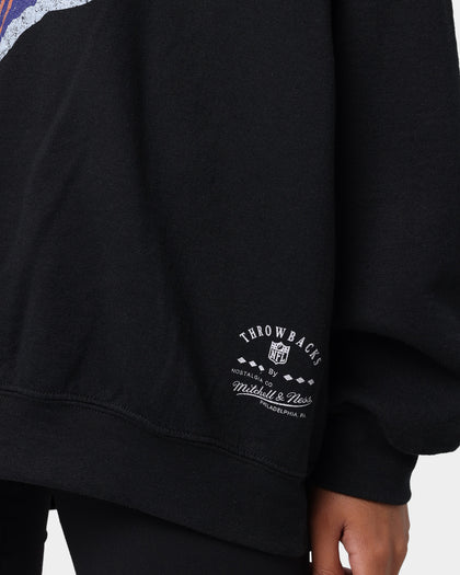 Mitchell & Ness Oversized Extra Large Print Chicago Bears Crew Vintage Black