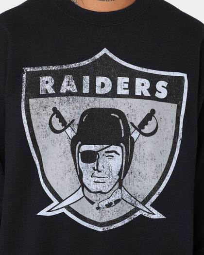 Mitchell and Ness Las Vegas Raiders Oversized Extra Large Print Crewneck Vintage Black