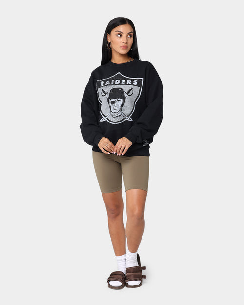 Mitchell and Ness Las Vegas Raiders Oversized Extra Large Print Crewneck Vintage Black
