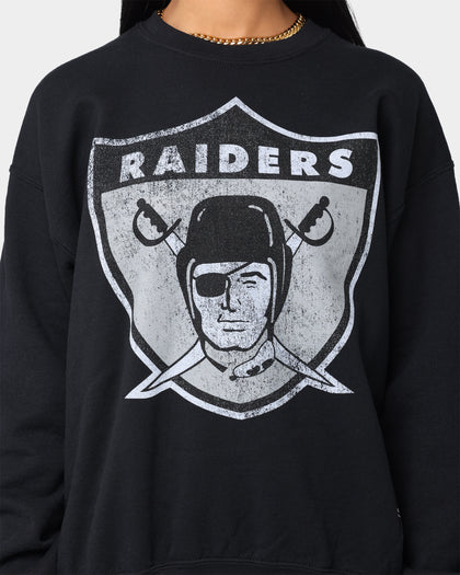 Mitchell and Ness Las Vegas Raiders Oversized Extra Large Print Crewneck Vintage Black