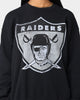 Mitchell and Ness Las Vegas Raiders Oversized Extra Large Print Crewneck Vintage Black