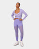 Reebok X Cardi B Women's Long Sleeve Crop Top Purple