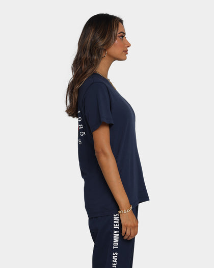 Tommy Jeans Women's Box Flag T-Shirt Navy