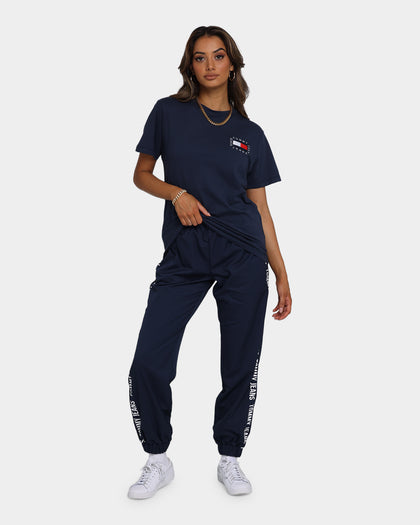 Tommy Jeans Women's Box Flag T-Shirt Navy