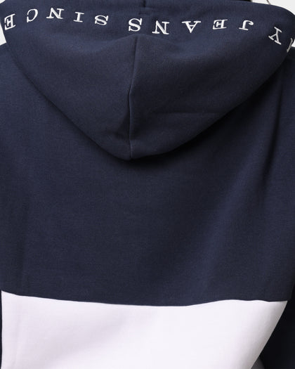 Tommy Jeans Women's Colour Blocked Cropped Hoodie White