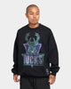 Mitchell & Ness Milwaukee Bucks Oversize XL Logo Crew Sweat Vintage Black