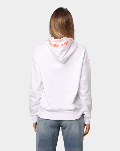 Tommy Jeans Women's Boxy Tape Hoodie White