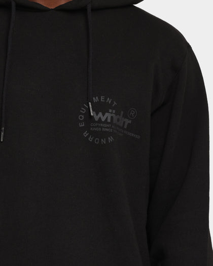 WNDRR Stage Curved Hoodie Black