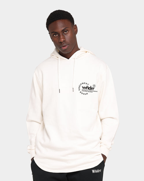 WNDRR Stage Curved Hoodie Off White