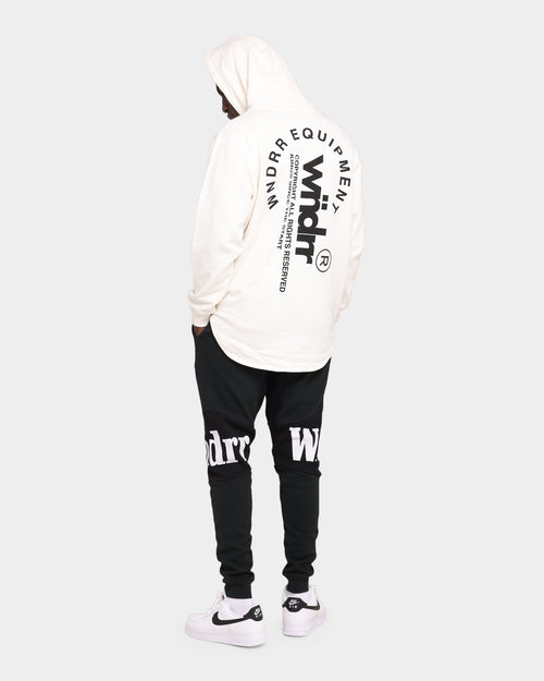 WNDRR Stage Curved Hoodie Off White