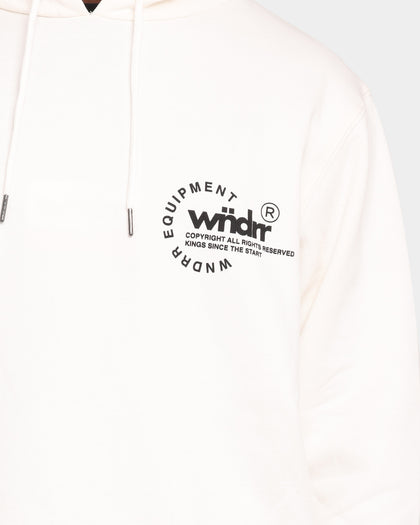 WNDRR Stage Curved Hoodie Off White