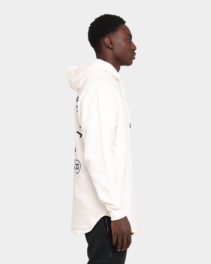 WNDRR Stage Curved Hoodie Off White