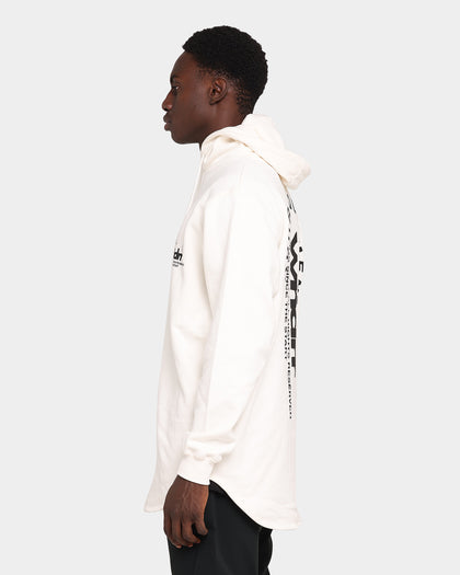 WNDRR Stage Curved Hoodie Off White