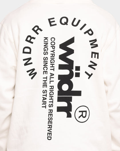 WNDRR Stage Curved Hoodie Off White