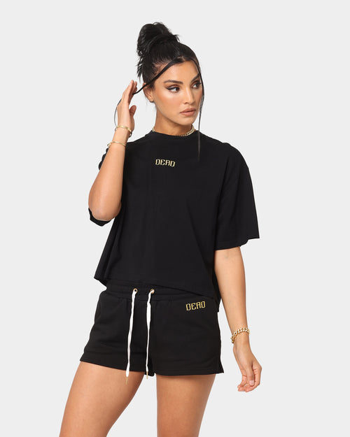 Dead Studios Women's Royal T-Shirt Black Gold