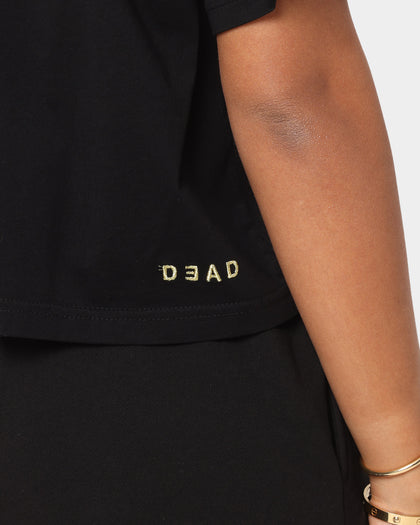Dead Studios Women's Royal T-Shirt Black Gold