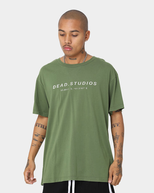 Dead Studios Est Signature T-Shirt Olive Green