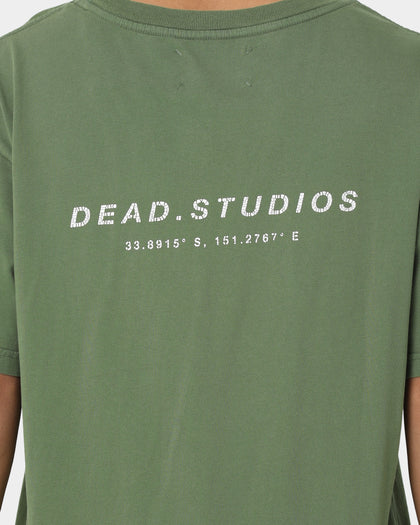 Dead Studios Est Signature T-Shirt Olive Green