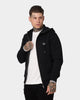Fred Perry Hooded Zip Through Sweatshirt Black