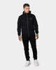 Fred Perry Hooded Zip Through Sweatshirt Black