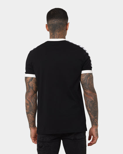 Fred Perry Taped Ringer T-Shirt Black