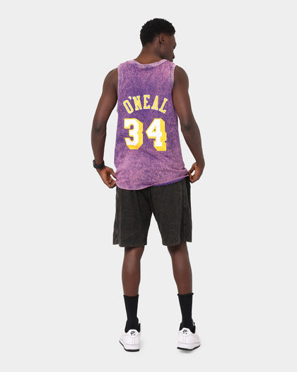 Mitchell & Ness Los Angeles Lakers Shaquille O'Neal #34 Quintessential Acid Tank Purple