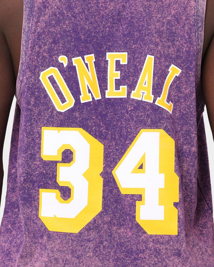 Mitchell & Ness Los Angeles Lakers Shaquille O'Neal #34 Quintessential Acid Tank Purple