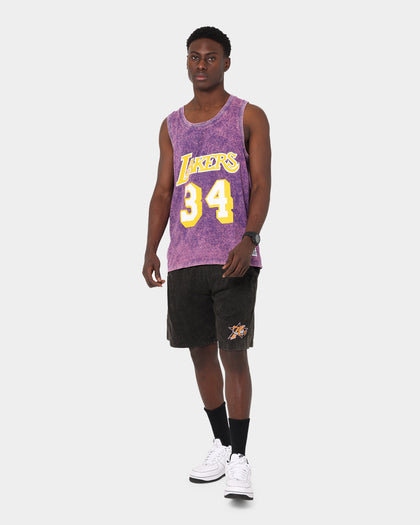 Mitchell & Ness Los Angeles Lakers Shaquille O'Neal #34 Quintessential Acid Tank Purple