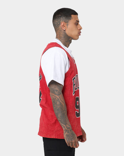 Mitchell & Ness Dennis Rodman #91 Quintessential Acid Tank Red