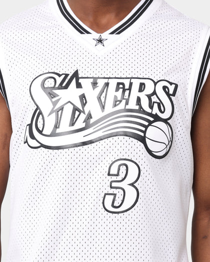 Mitchell & Ness Philadelphia 76ers Allen Iverson 1996-'97 #3 Swingman Jersey White
