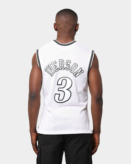 Mitchell & Ness Philadelphia 76ers Allen Iverson 1996-'97 #3 Swingman Jersey White
