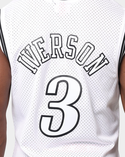 Mitchell & Ness Philadelphia 76ers Allen Iverson 1996-'97 #3 Swingman Jersey White