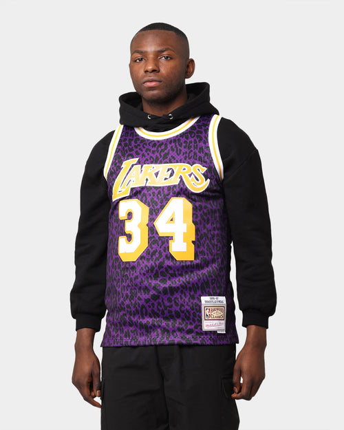 Mitchell & Ness Los Angeles Lakers Shaquille O'Neal 1996-'97 #34 Wild Life Swingman Jersey Purple