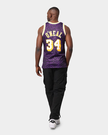 Mitchell & Ness Los Angeles Lakers Shaquille O'Neal 1996-'97 #34 Wild Life Swingman Jersey Purple