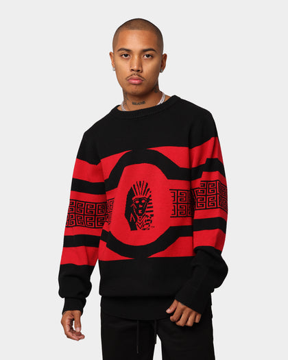 Last Kings King Tut Knitted Sweater Black/Red