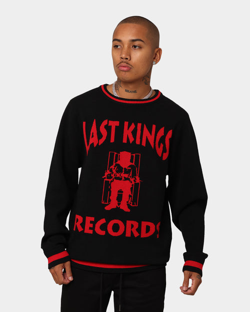 Last Kings Records Knitted Sweater Black/Red