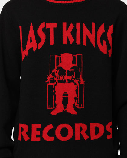 Last Kings Records Knitted Sweater Black/Red