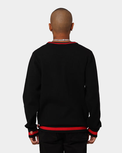 Last Kings Records Knitted Sweater Black/Red