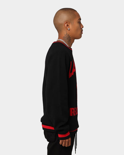 Last Kings Records Knitted Sweater Black/Red