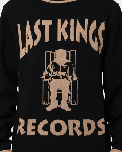 Last Kings Records Knitted Sweater Black/Tan
