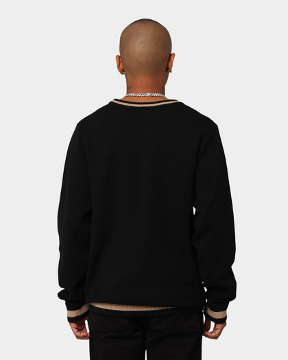 Last Kings Records Knitted Sweater Black/Tan