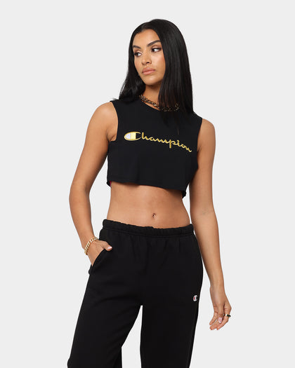 Champion Women's Heritage Jersey Tank Black/Gold