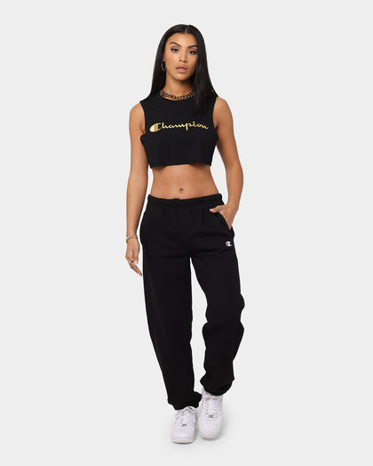 Champion Women's Heritage Jersey Tank Black/Gold